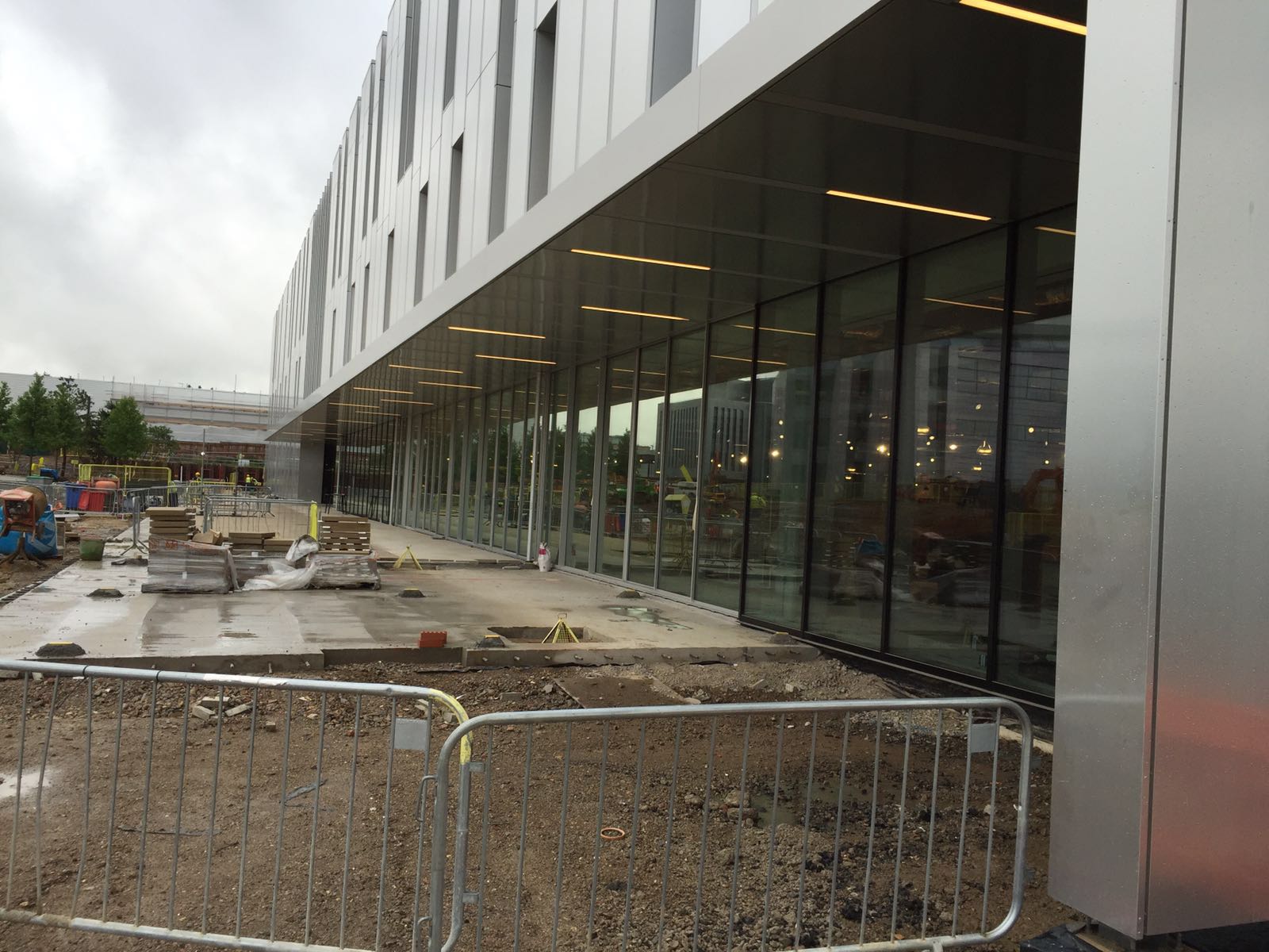 Commercial curtain walling and glazed frontage installation